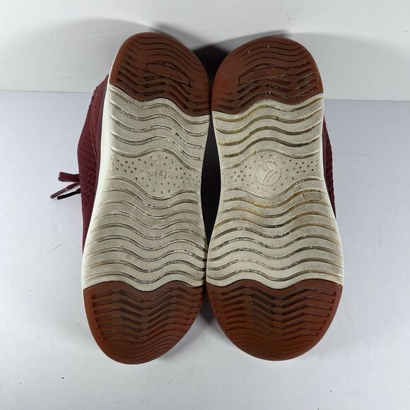 Kizik Lima Red Hands Free Lace Up Shoes Sneakers Women's Size 6.5 - Picture 7 of 9